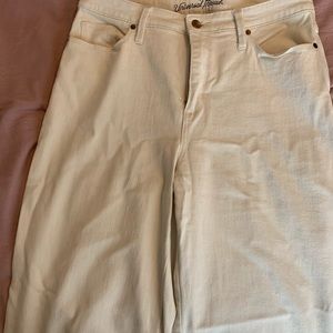 Women’s cream universal thread wide leg jeans